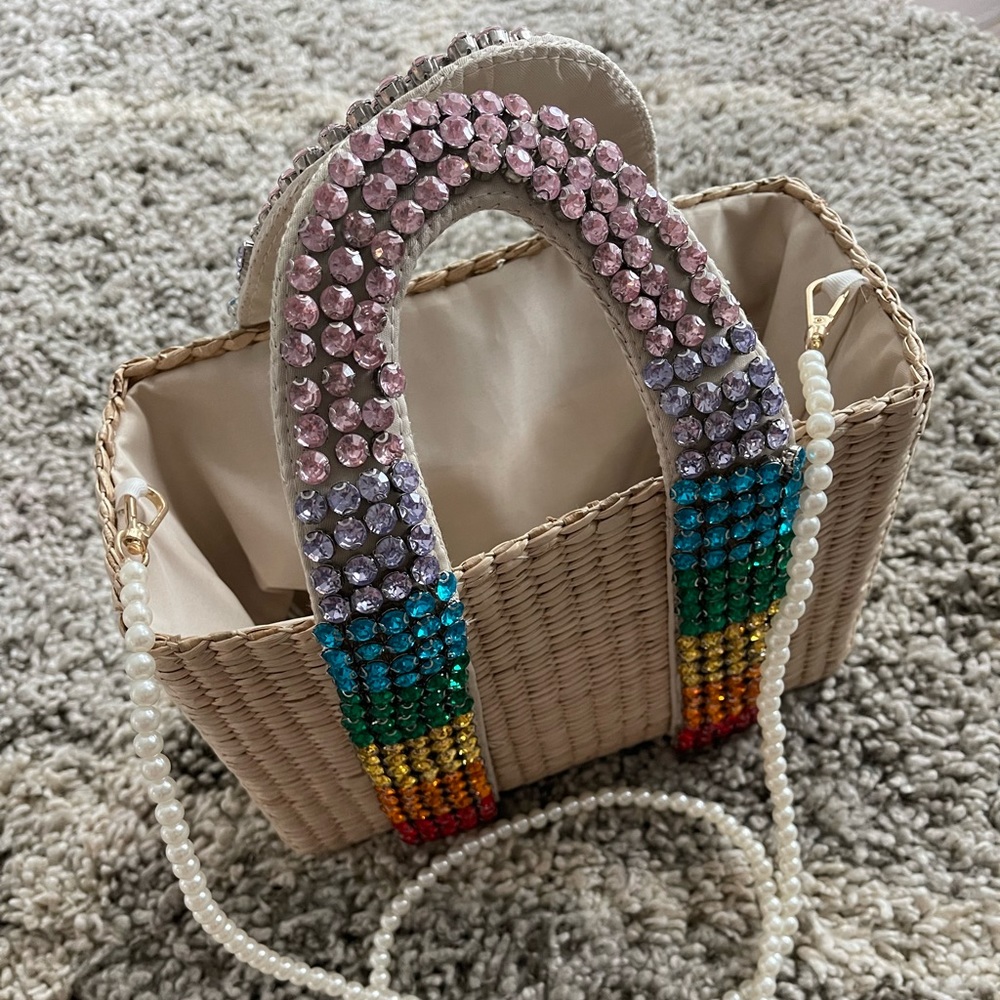 Rainbow jeweled purse by Bitsandpiecestogo